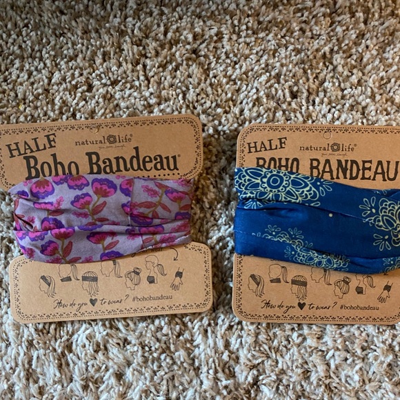 Natural Life Boho Bandeau Set - Pink and Blue - Picture 1 of 1